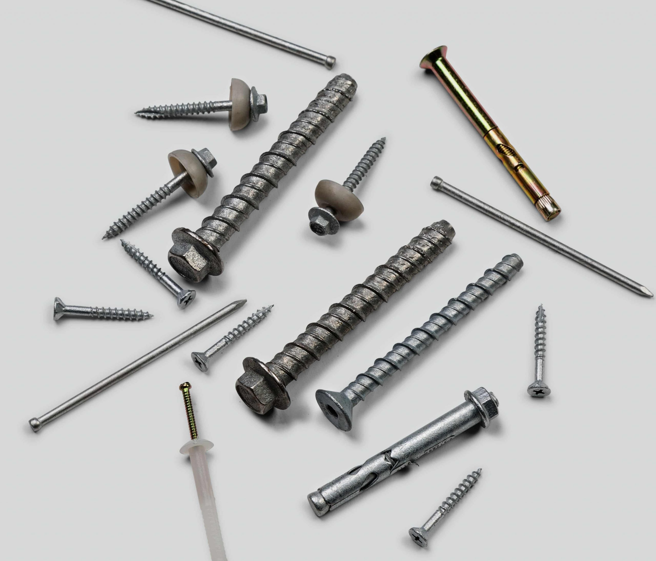Assorted fasteners and fixings